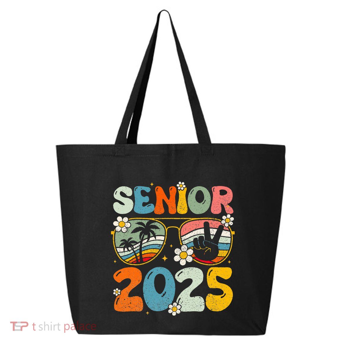 Retro Senior 2025 Back To School Class Of 2025 Graduation 25L Jumbo Tote