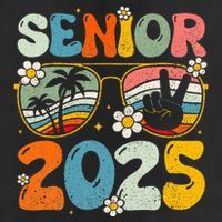 Retro Senior 2025 Back To School Class Of 2025 Graduation 25L Jumbo Tote