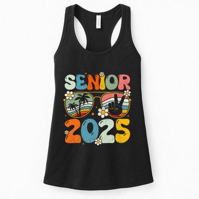 Retro Senior 2025 Back To School Class Of 2025 Graduation Womens Tank Top