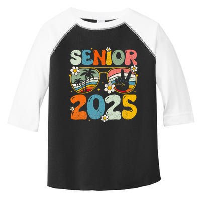 Retro Senior 2025 Back To School Class Of 2025 Graduation Toddler Fine Jersey T-Shirt