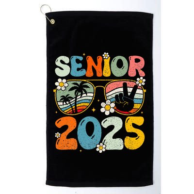 Retro Senior 2025 Back To School Class Of 2025 Graduation Golf Towel