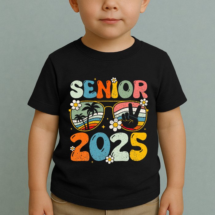 Retro Senior 2025 Back To School Class Of 2025 Graduation Toddler T-Shirt