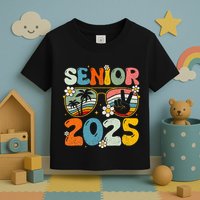 Retro Senior 2025 Back To School Class Of 2025 Graduation Toddler T-Shirt