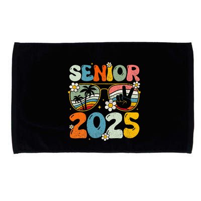 Retro Senior 2025 Back To School Class Of 2025 Graduation Microfiber Hand Towel