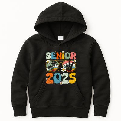 Retro Senior 2025 Back To School Class Of 2025 Graduation Kids Hoodie
