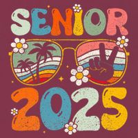 Retro Senior 2025 Back To School Class Of 2025 Graduation 16oz Travel Tumbler