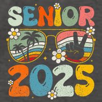 Retro Senior 2025 Back To School Class Of 2025 Graduation Vector Backpack