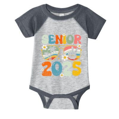 Retro Senior 2025 Back To School Class Of 2025 Graduation Infant Baby Jersey Bodysuit