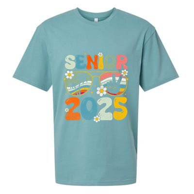 Retro Senior 2025 Back To School Class Of 2025 Graduation Sueded Cloud Jersey T-Shirt