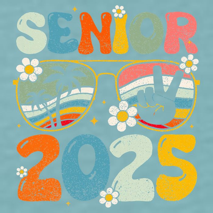 Retro Senior 2025 Back To School Class Of 2025 Graduation Sueded Cloud Jersey T-Shirt