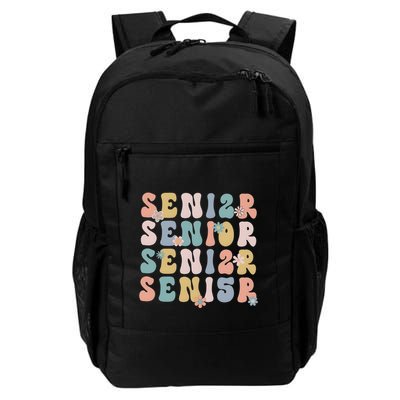 Retro Senior 2025 Groovy Floral Class Of 2025 Backpack