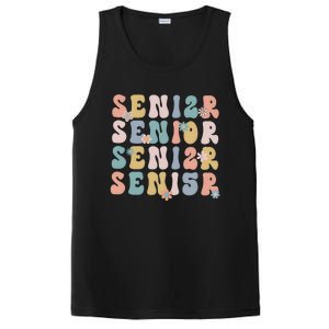 Retro Senior 2025 Groovy Floral Class Of 2025 PosiCharge Competitor Tank