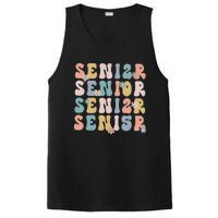 Retro Senior 2025 Groovy Floral Class Of 2025 PosiCharge Competitor Tank