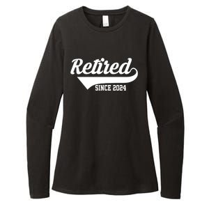 Retired Since 2024 Retirement Gift Womens CVC Long Sleeve Shirt