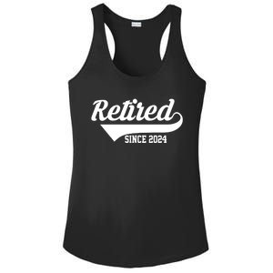 Retired Since 2024 Retirement Gift Ladies PosiCharge Competitor Racerback Tank