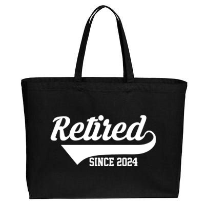 Retired Since 2024 Retirement Gift Cotton Canvas Jumbo Tote