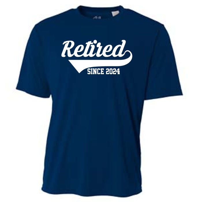 Retired Since 2024 Retirement Gift Cooling Performance Crew T-Shirt