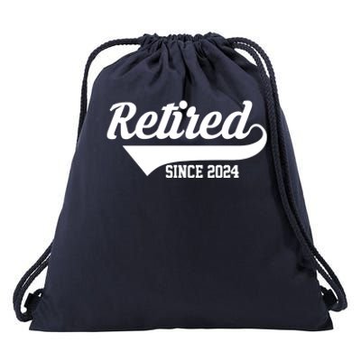 Retired Since 2024 Retirement Gift Drawstring Bag