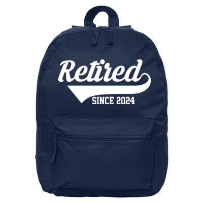 Retired Since 2024 Retirement Gift 16 in Basic Backpack