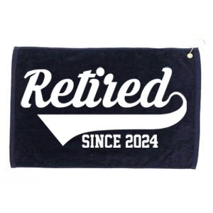 Retired Since 2024 Retirement Gift Grommeted Golf Towel