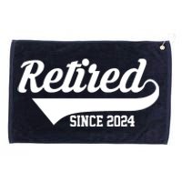 Retired Since 2024 Retirement Gift Grommeted Golf Towel