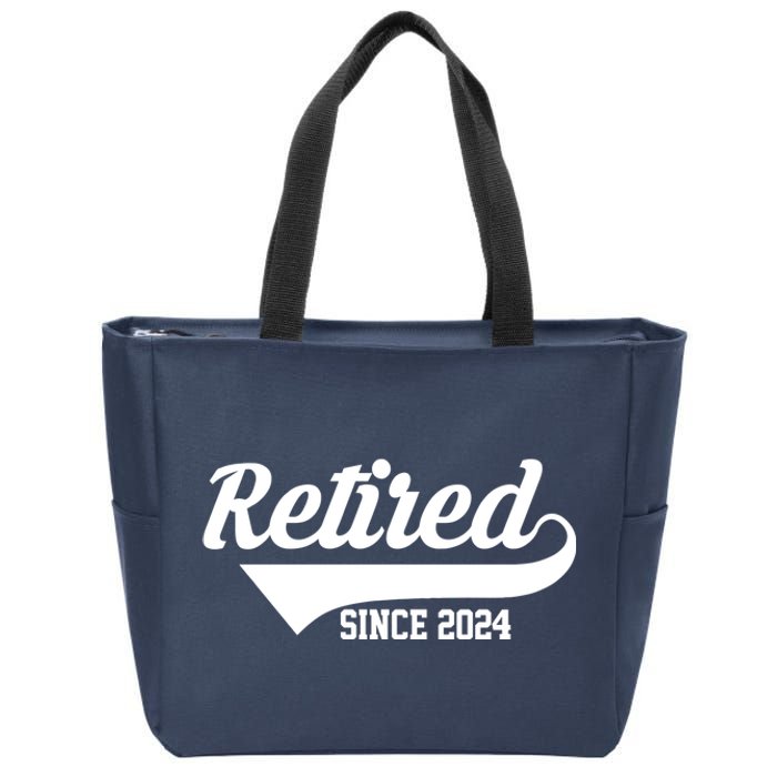 Retired Since 2024 Retirement Gift Zip Tote Bag