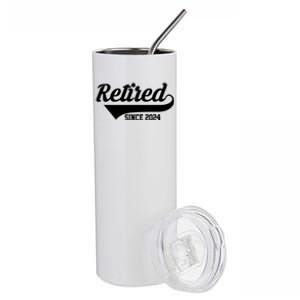 Retired Since 2024 Retirement Gift Stainless Steel Tumbler