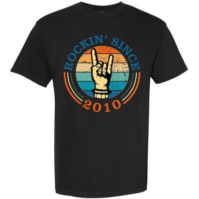 Rockin Since 2010 For Classic Rock Music Garment-Dyed Heavyweight T-Shirt