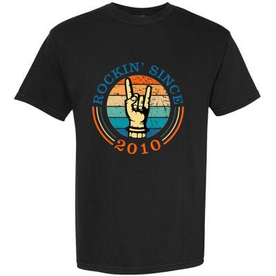 Rockin Since 2010 For Classic Rock Music Garment-Dyed Heavyweight T-Shirt