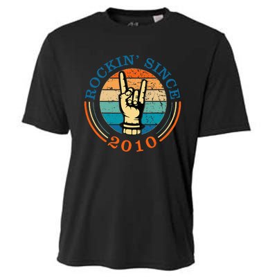 Rockin Since 2010 For Classic Rock Music Cooling Performance Crew T-Shirt