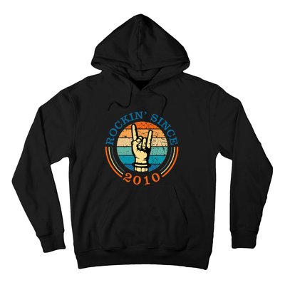 Rockin Since 2010 For Classic Rock Music Hoodie