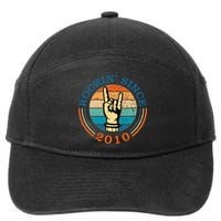 Rockin Since 2010 For Classic Rock Music 7-Panel Snapback Hat