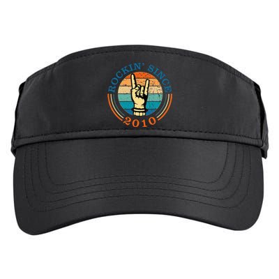 Rockin Since 2010 For Classic Rock Music Adult Drive Performance Visor