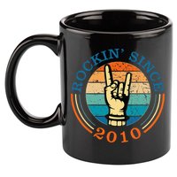 Rockin Since 2010 For Classic Rock Music 11oz C Handle Ceramic Mug