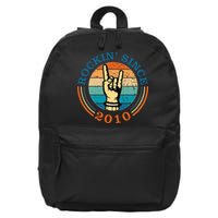 Rockin Since 2010 For Classic Rock Music 16 in Basic Backpack