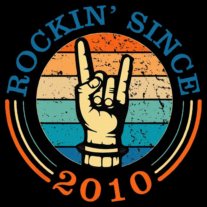 Rockin Since 2010 For Classic Rock Music 16 in Basic Backpack