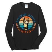 Rockin Since 2010 For Classic Rock Music Tall Long Sleeve T-Shirt