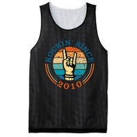 Rockin Since 2010 For Classic Rock Music Mesh Reversible Basketball Jersey Tank