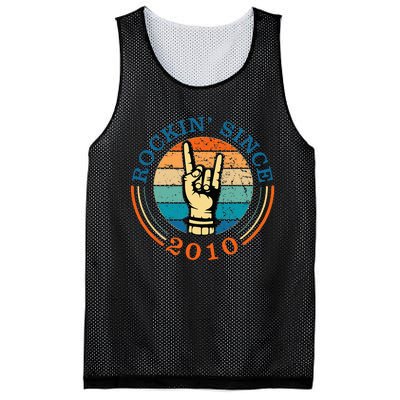 Rockin Since 2010 For Classic Rock Music Mesh Reversible Basketball Jersey Tank