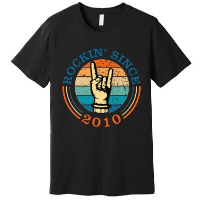 Rockin Since 2010 For Classic Rock Music Premium T-Shirt