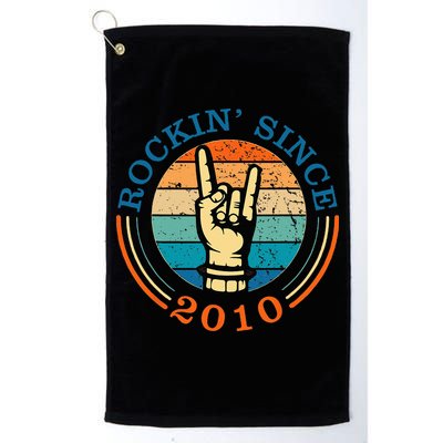 Rockin Since 2010 For Classic Rock Music Golf Towel