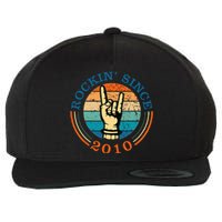 Rockin Since 2010 For Classic Rock Music Wool Snapback Cap