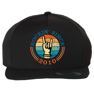 Rockin Since 2010 For Classic Rock Music Wool Snapback Cap