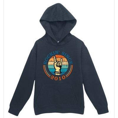 Rockin Since 2010 For Classic Rock Music Urban Pullover Hoodie