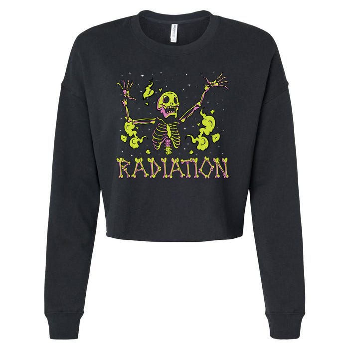 Radiation Skeleton Cropped Pullover Crew