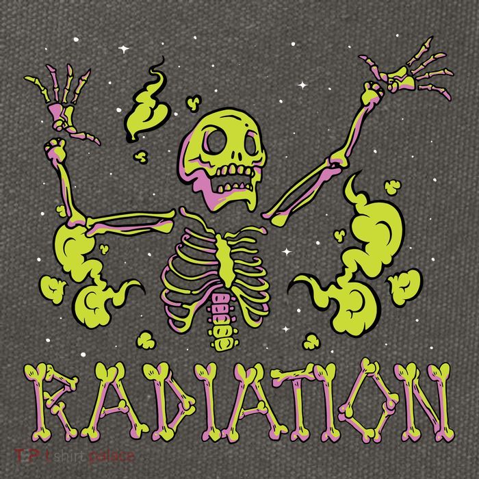 Radiation Skeleton Cotton Canvas Backpack