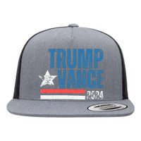 Retro Stripe 45 Trump Jd 2024 Vance Donald Trump 47 Gifts Flat Bill Trucker Hat