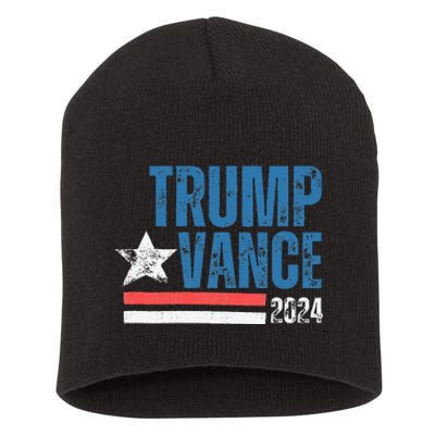 Retro Stripe 45 Trump Jd 2024 Vance Donald Trump 47 Gifts Short Acrylic Beanie