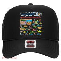 Richard Scarry 50 Year Banner High Crown Mesh Back Trucker Hat