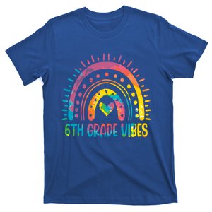 Rainbow Sixth 6Th Grade Vibes Back To School Tie Dye Gift T-Shirt